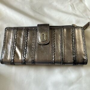 Fossil Silver Wallet